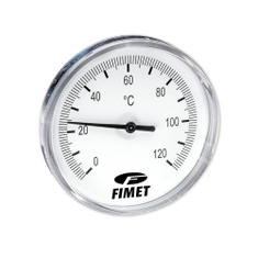 Immagine di Watts Termometro bimetallico DN 80, ad attacco posteriore, stelo 50 mm e scala -30+50 °C PT4A987003