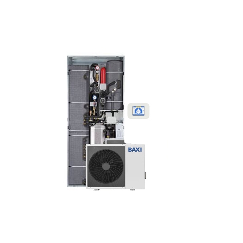 Immagine di Baxi CSI IN 8 ALYA E WI-FI sistema ad incasso solo integrazione elettrica con pompa di calore monoblocco 8 kW monofase, modulo idraulico con bollitore 150 litri e pannello di comando remoto A7818082+A7799992