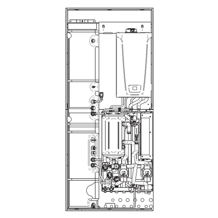 Immagine di Baxi ALYA 4-6 H WI-FI modulo con integrazione caldaia (24 kW) con bollitore 150 litri, senza pompa di calore A7818084
