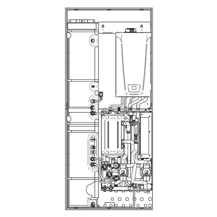 Immagine di Baxi ALYA 4-6 H WI-FI modulo con integrazione caldaia (28 kW) con bollitore 150 litri, senza pompa di calore A7818086