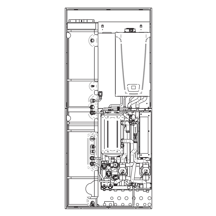 Immagine di Baxi ALYA 8-10 H WI-FI modulo con integrazione caldaia (24 kW) con bollitore 150 litri, senza pompa di calore A7818085
