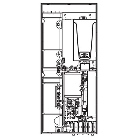 Immagine di Baxi CSI IN AURIGA H 24 WI-FI modulo per sistemi ibridi con integrazione caldaia 24 kW e bollitore 150 litri, senza pompa di calore A7818002
