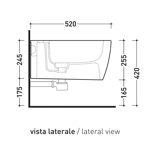 Immagine di Flaminia PLAY set sanitari sospesi, vaso con sistema goclean® e coprivaso avvolgente con discesa rallentata, bidet monoforo con troppopieno, colore bianco finitura lucido PY118G+PYCW07+PY218