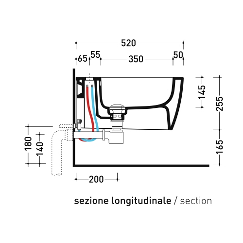 Immagine di Flaminia PLAY set sanitari sospesi, vaso con sistema goclean® e coprivaso avvolgente con discesa rallentata, bidet monoforo con troppopieno, colore bianco finitura lucido PY118G+PYCW07+PY218