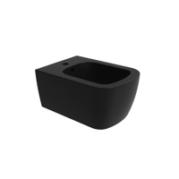 Immagine di Flaminia PLAY bidet sospeso P.52 cm, monoforo, con troppopieno, colore carbone finitura opaco PY218CAR