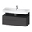 Immagine di Duravit QATEGO base sottolavab sospesa L.119 H.59 cm, con un cassetto e 1 elemento estraibile, colore grigio grafite finitura opaco QA4396016800000