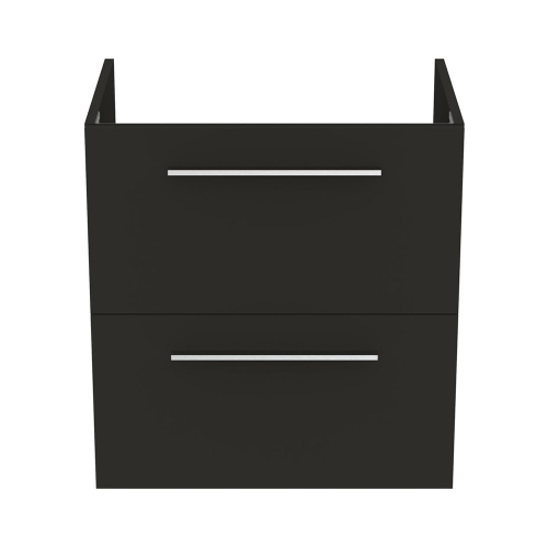 Immagine di Ideal Standard soluzione bagno completo, sanitari sospesi, lavabo con mobile 60 cm, doccia rettangolare 100x70, colore nero finitura opaco, rubinetteria colore nero finitura opaco SING8