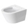 Duravit D-NEO COMPACT vaso sospeso Rimless, a cacciata, senza brida e senza sedile, colore bianco finitura lucido 2588090000