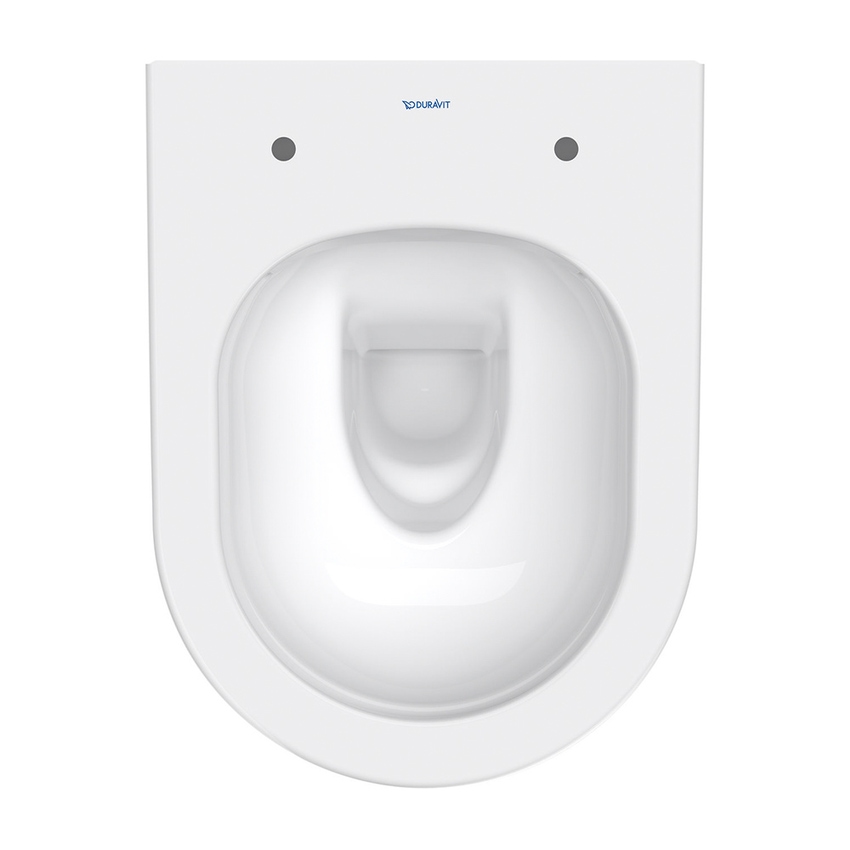 Immagine di Duravit D-NEO COMPACT vaso sospeso Rimless, a cacciata, senza brida e senza sedile, colore bianco finitura lucido 2588090000