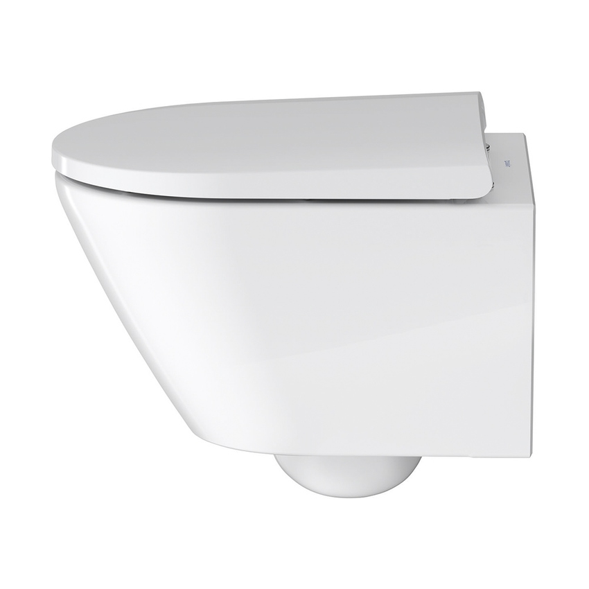 Immagine di Duravit D-NEO COMPACT vaso sospeso Rimless, a cacciata, senza brida e senza sedile, colore bianco finitura lucido 2588090000