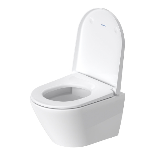 Immagine di Duravit D-NEO COMPACT vaso sospeso Rimless, a cacciata, senza brida e senza sedile, colore bianco finitura lucido 2588090000