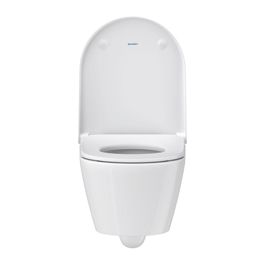 Immagine di Duravit D-NEO COMPACT vaso sospeso Rimless, a cacciata, senza brida e senza sedile, colore bianco finitura lucido 2588090000