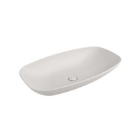 Immagine di Flaminia NUDASLIM lavabo 76 cm da appoggio o sospeso, senza troppopieno, colore bianco latte finitura opaco ND75LLAT