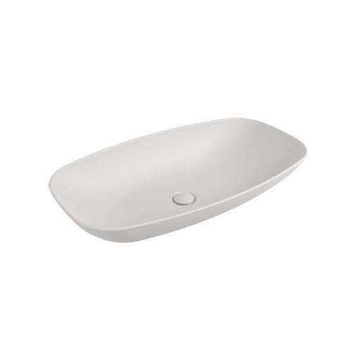 Immagine di Flaminia NUDASLIM lavabo 76 cm da appoggio o sospeso, senza troppopieno, colore bianco latte finitura opaco ND75LLAT