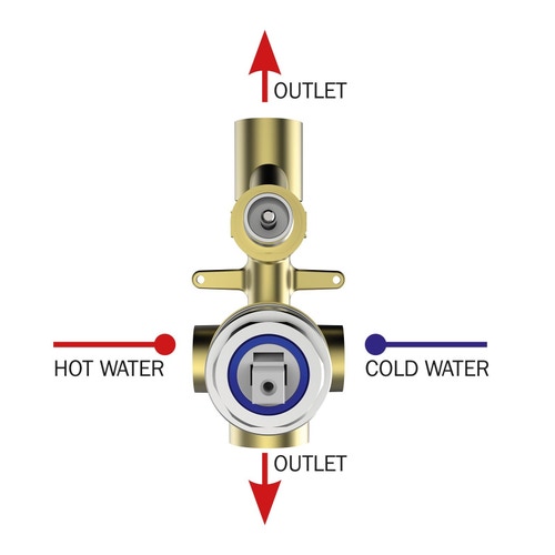 Immagine di Bossini corpo incasso per miscelatore monocomando 2 vie, attacco da 1/2" Z00005000000005