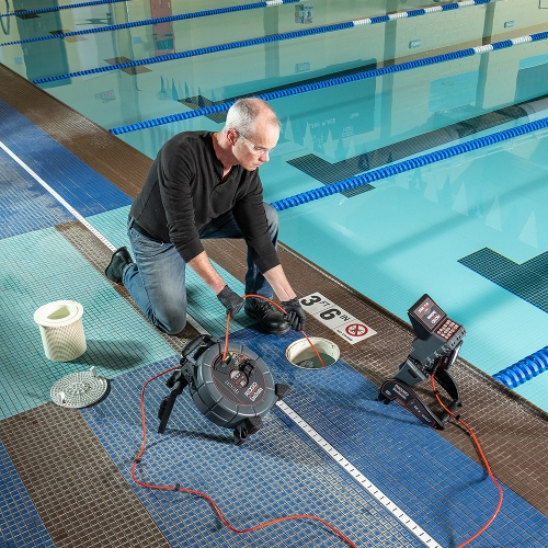 Immagine di Ridgid Sistema NANOreel con telecamera di ispezione CA-350, cavo 25 m per tubazioni da 1" a 2" (25-51 mm) 77583