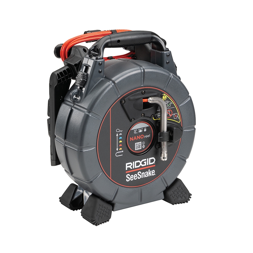 Immagine di Ridgid Sistema NANOreel con telecamera di ispezione CA-350, cavo 25 m per tubazioni da 1" a 2" (25-51 mm) 77583