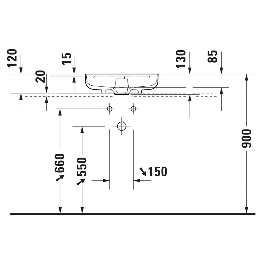 Immagine di Duravit VITRIUM bacinella rotonda 46 cm da appoggio soprapiano, con rettifica, con bordo per rubinetteria e senza troppopieno, interno colore parlour blue finitura opaco, esterno colore parlour blue finitura opaco 266246HB79
