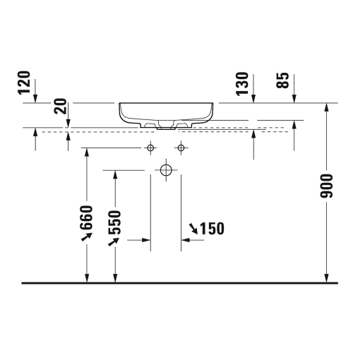 Immagine di Duravit VITRIUM bacinella 46 cm da appoggio soprapiano, con rettifica, senza bordo per rubinetteria e senza troppopieno, interno colore cannella finitura opaco, esterno colore cannella finitura opaco 266146HC79