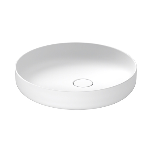 Immagine di Duravit VITRIUM bacinella 46 cm da appoggio soprapiano, con rettifica, senza bordo per rubinetteria e senza troppopieno, interno colore bianco finitura opaco, esterno colore bianco finitura opaco 2661463279