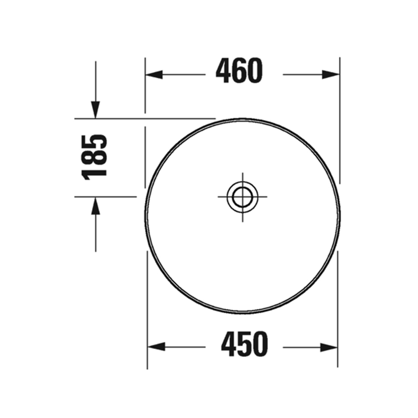 Immagine di Duravit VITRIUM bacinella 46 cm da appoggio soprapiano, con rettifica, senza bordo per rubinetteria e senza troppopieno, interno colore cannella finitura opaco, esterno colore cannella finitura opaco 266146HC79