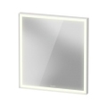 Immagine di Duravit VITRIUM specchio rettangolare L.65 H.70 cm con illuminazione, 1 interruttore a sensore, versione Sensor, colore bianco finitura opaco VT7096018180000