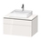 Immagine di Duravit L-CUBE base sottolavabo sospesa L.82 P.55 cm, con 1 cassetto e 1 elemento estraibile, scasso per sifone e coprisifone, colore bianco finitura lucido LC488002222