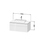 Immagine di Duravit L-CUBE base sottolavabo sospesa L.102 P.55 cm, con 1 cassetto e 1 elemento estraibile, scasso per sifone e coprisifone, colore bianco finitura lucido LC488102222