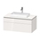 Immagine di Duravit L-CUBE base sottolavabo sospesa L.102 P.55 cm, con 1 cassetto e 1 elemento estraibile, scasso per sifone e coprisifone, colore bianco finitura lucido LC488102222