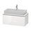 Immagine di Duravit L-CUBE base sottolavabo sospesa L.92 P.48 cm, con 1 elemento estraibile, senza consolle, colore bianco finitura lucido LC580302222