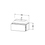 Immagine di Duravit L-CUBE base sottolavabo sospesa L.92 P.48 cm, con 1 elemento estraibile, senza consolle, colore bianco finitura lucido LC580302222