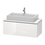 Immagine di Duravit L-CUBE base sottolavabo sospesa L.102 P.48 cm, con 1 elemento estraibile, senza consolle, colore bianco finitura lucido LC580402222