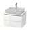 Immagine di Duravit L-CUBE base sottolavabo sospesa L.62 P.48 cm, con 2 cassetti, scasso per sifone e coprisifone, colore bianco finitura lucido LC580502222