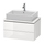 Duravit L-CUBE base sottolavabo sospesa L.72 P.48 cm, con 2 cassetti, scasso per sifone e coprisifone, colore bianco finitura lucido LC580602222