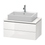 Immagine di Duravit L-CUBE base sottolavabo sospesa L.82 P.48 cm, con 2 cassetti, scasso per sifone e coprisifone, colore bianco finitura lucido LC580702222