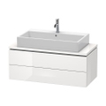 Immagine di Duravit L-CUBE base sottolavabo sospesa L.102 P.48 cm, con 2 cassetti, scasso per sifone e coprisifone, colore bianco finitura lucido LC580902222