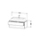 Immagine di Duravit L-CUBE base sottolavabo sospesa L.102 P.48 cm, con 2 cassetti, scasso per sifone e coprisifone, colore bianco finitura lucido LC580902222
