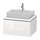 Duravit L-CUBE base sottolavabo sospesa L.72 P.55 cm, con 1 elemento estraibile, senza consolle, colore bianco finitura lucido LC581102222