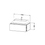 Immagine di Duravit L-CUBE base sottolavabo sospesa L.102 P.55 cm, con 1 elemento estraibile, senza consolle, colore bianco finitura lucido LC581402222