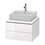 Immagine di Duravit L-CUBE base sottolavabo sospesa L.62 P. 55 cm, con 2 cassetti, scasso per sifone e coprisifone, senza consolle, colore bianco finitura lucido LC581502222