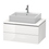 Immagine di Duravit L-CUBE base sottolavabo sospesa L.82 P. 55 cm, con 2 cassetti, scasso per sifone e coprisifone, senza consolle, colore bianco finitura lucido LC581702222
