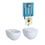 Immagine di Geberit ACANTO set completo sanitari sospesi, vaso con sedile a chiusura ammortizzata e bidet monoforo, colore bianco finitura lucido, modulo installazione COMBIFIX per parete in muratura 111.907.00.5-ACANTOC