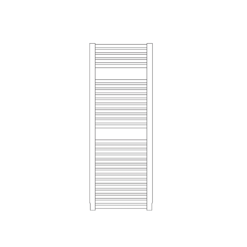 Immagine di Irsap NOVO scaldasalviette, 29 tubi, 2 intervalli, H.119,6 L.45 P.3 cm, colore grigio manhattan finitura lucido NOM045B03IR01NNN01