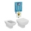 Immagine di Ideal Standard I.LIFE A set completo sanitari sospesi, vaso con sedile a chiusura ammortizzata e bidet monoforo, colore bianco finitura lucido, modulo installazione COMBIFIX per parete in muratura 111.016.00.1C-I.LIFE A