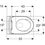 Immagine di Geberit ICON set sanitari sospesi, vaso RIMFREE, con sedile a chiusura ammortizzata, bidet monoforo con troppopieno, colore bianco finitura lucido 501.663.00.1-501.898.00.1