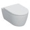 Immagine di Geberit ICON set sanitari sospesi, vaso RIMFREE, con sedile a chiusura ammortizzata, bidet monoforo con troppopieno, colore bianco finitura lucido 501.663.00.1-501.898.00.1