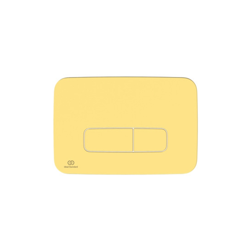 Immagine di Ideal Standard OLEAS™ M3 placca di comando per azionamento risciacquo cassette Prosys, finitura brushed gold R0459A2
