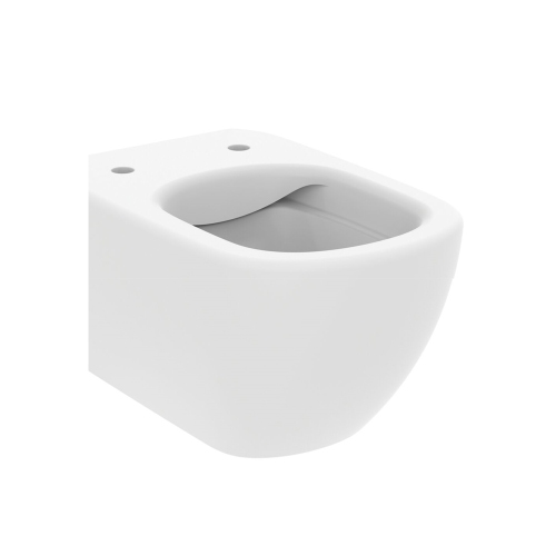 Immagine di Ideal Standard TESI vaso sospeso RmLS+ con sedile slim con chiusura rallentata e fissaggi nascosti, colore bianco finitura opaco T5360V1