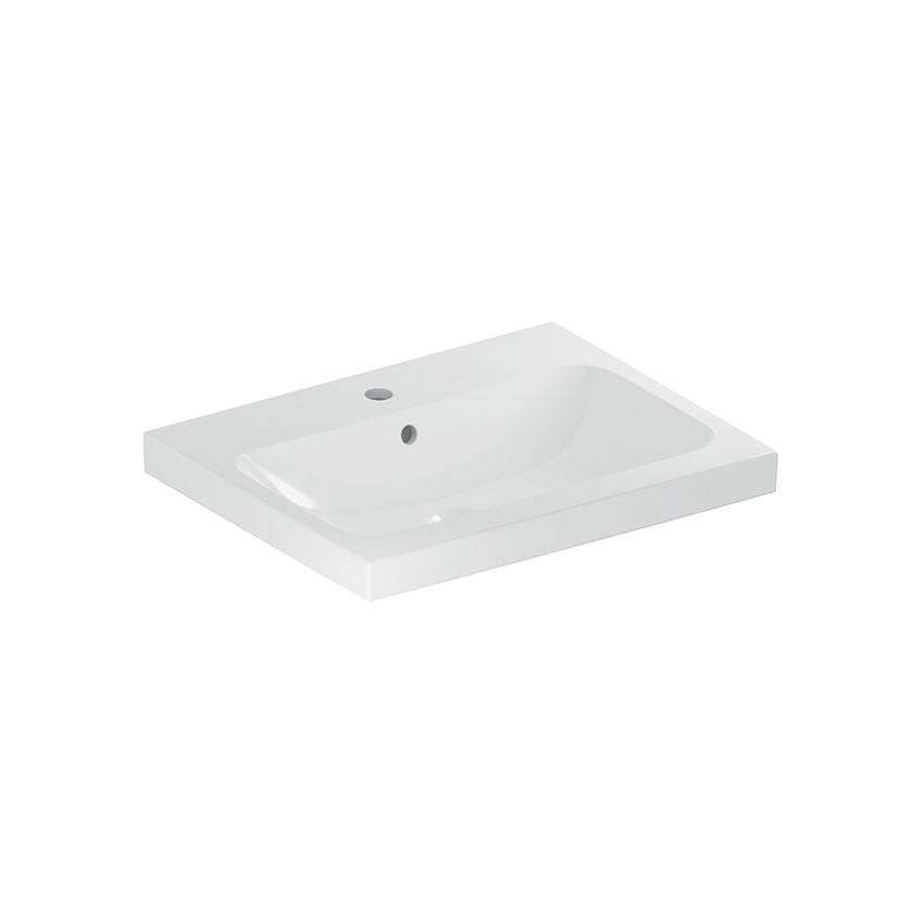 Immagine di Geberit ICON LIGHT lavabo L.60 cm, con foro rubinetteria e troppopieno, colore bianco finitura lucido 501.834.00.1
