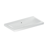 Immagine di Geberit ICON LIGHT lavabo L.90 cm, senza foro rubinetteria, con troppopieno, colore bianco finitura lucido 501.836.00.3